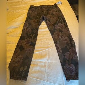 Joe's Jeans Floral Patterned Women's Jeans - Brown and Green